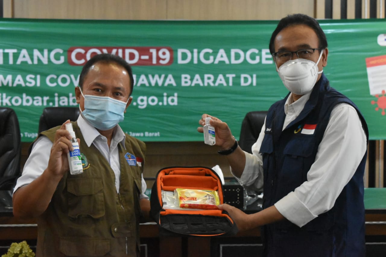 Sekda Sambut Hangat Kunjungan Satgas Covid-19 Provinsi Jawa Barat. (KUNINGANPOS.com/Diskominfo)
