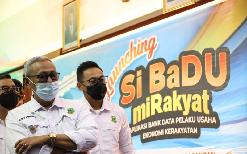 Diskopdagperin Launching Bank Data UMKM Melalui Aplikasi Si Badu MiRakyat