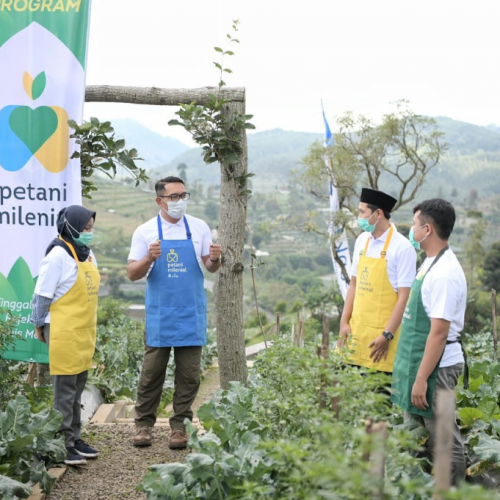 Gubernur Ridwan Kamil Resmikan Kick-Off Petani Milenial