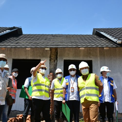 Dirjen Perumahan PUPR Tinjau Pembangunan Rumah Terdampak Proyek Bendungan di Kec. Cibeureum