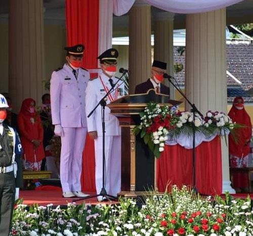 Momentum Peringati Kemerdekaan, Bupati Majalengka Ajak Rakyat Bersatu Perangi  Covid-19