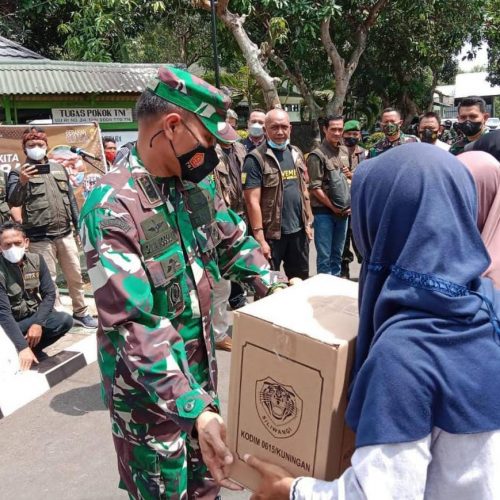 Kolaborasi ACT Kuningan, Kodim 0615 Kuningan dan Gerakan KITA dalam Aksi Gelar Harapan