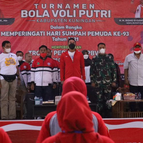 Wabup Ridho Buka Turnamen Bola Voli Putri se-Kabupaten Kuningan