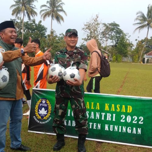 Mencari Bibit Pemain Berkualitas, Kodim 0615 Kuningan Seleksi Pemain Melalui Liga Santri