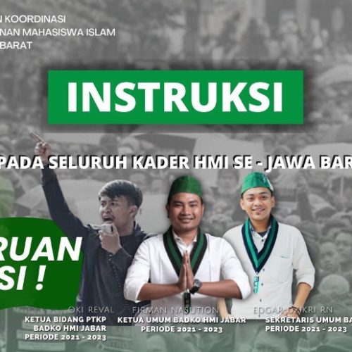 Badko HMI Jabar Instruksikan Seluruh Kadernya Gelar Aksi Tiap Daerah