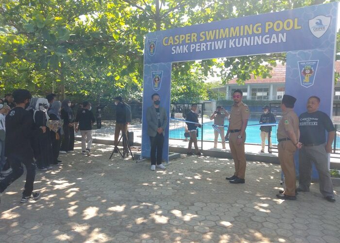 Casper Swimming Pool SMK Pertiwi Diresmikan Wakil Bupati Kuningan