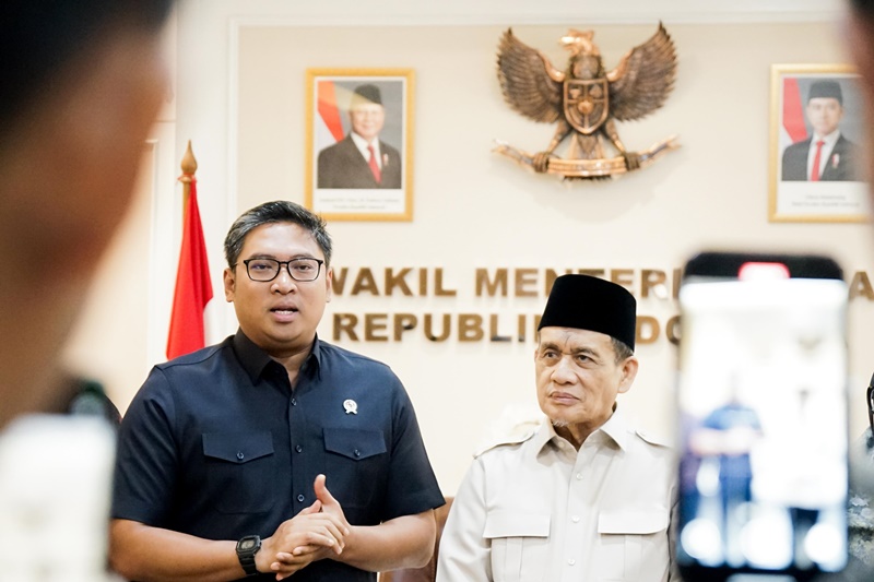Bertemu Wamenag, Wamentan Sudaryono: Ketahanan Pangan Jadi Gerakan Keumatan